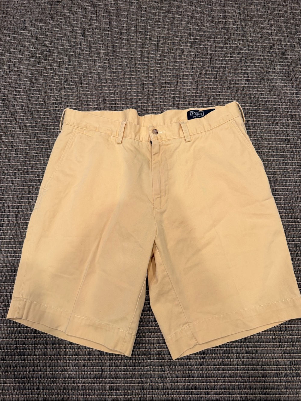 Ralph Lauren Light Yellow Classic Cotton Cargo Shorts